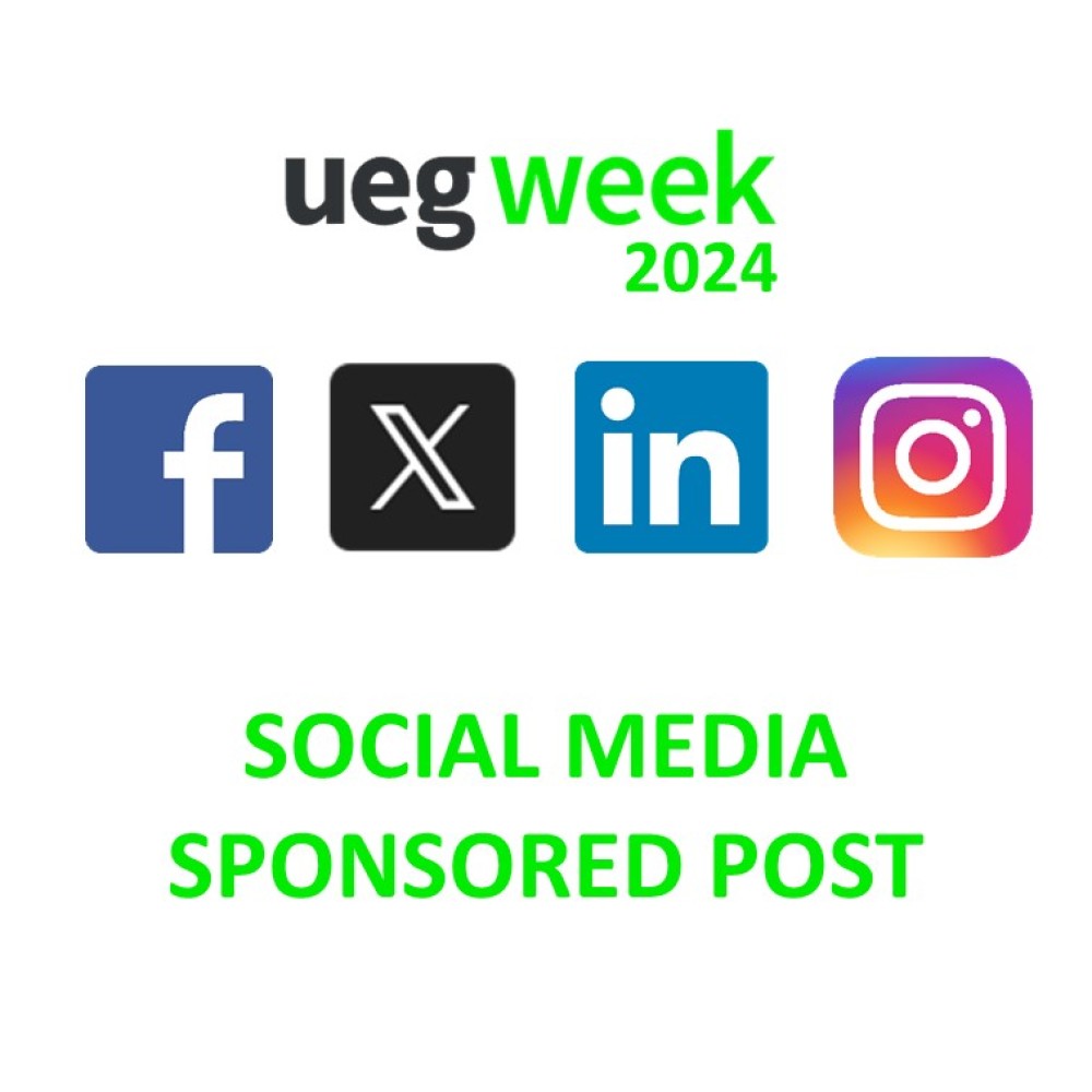 Sponsored Post on UEG Social Media Channels Congress Days