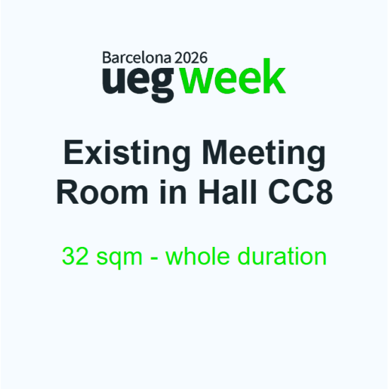 Existing  Meeting Room in Hall CC8 - 32 sqm - whole duration