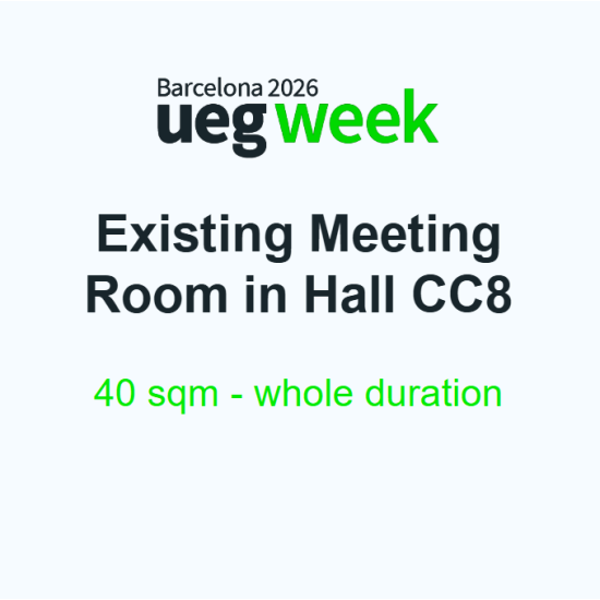 Existing  Meeting Room in Hall CC8 - 40 sqm - whole duration