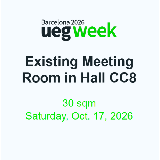 Existing Meeting Room in Hall CC8 - 30 sqm - Saturday, October 17