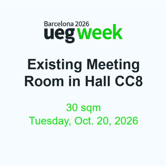 Existing Meeting Room in Hall CC8 - 30 sqm - Tuesday, October 20