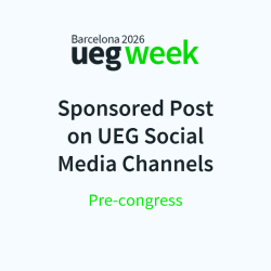 Sponsored Post on UEG Social Media Channels - Pre-Congress