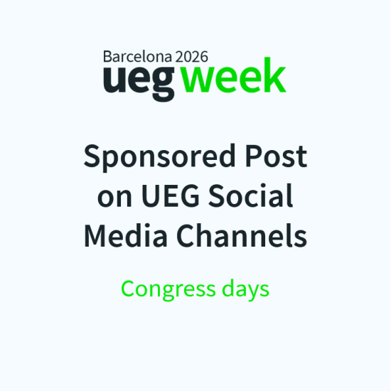 Sponsored Post on UEG Social Media Channels - Congress Days